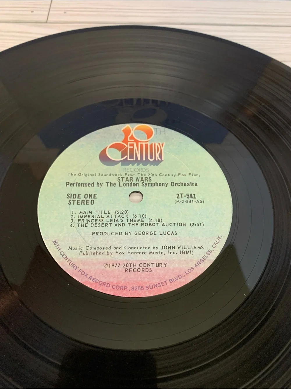 Vintage 1977 Star Wars Original Soundtrack Vinyl - Black Cover